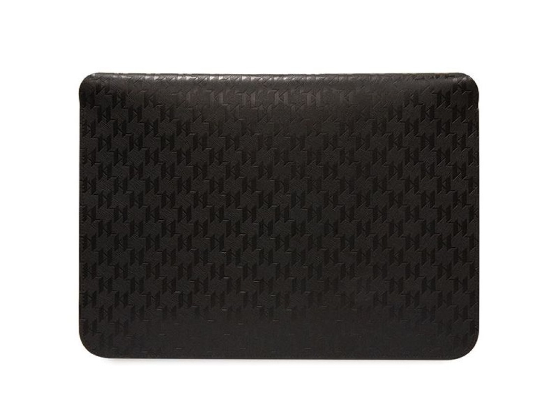 Capa Karl Lagerfeld Saffiano Plaque para laptop de 14" - preta