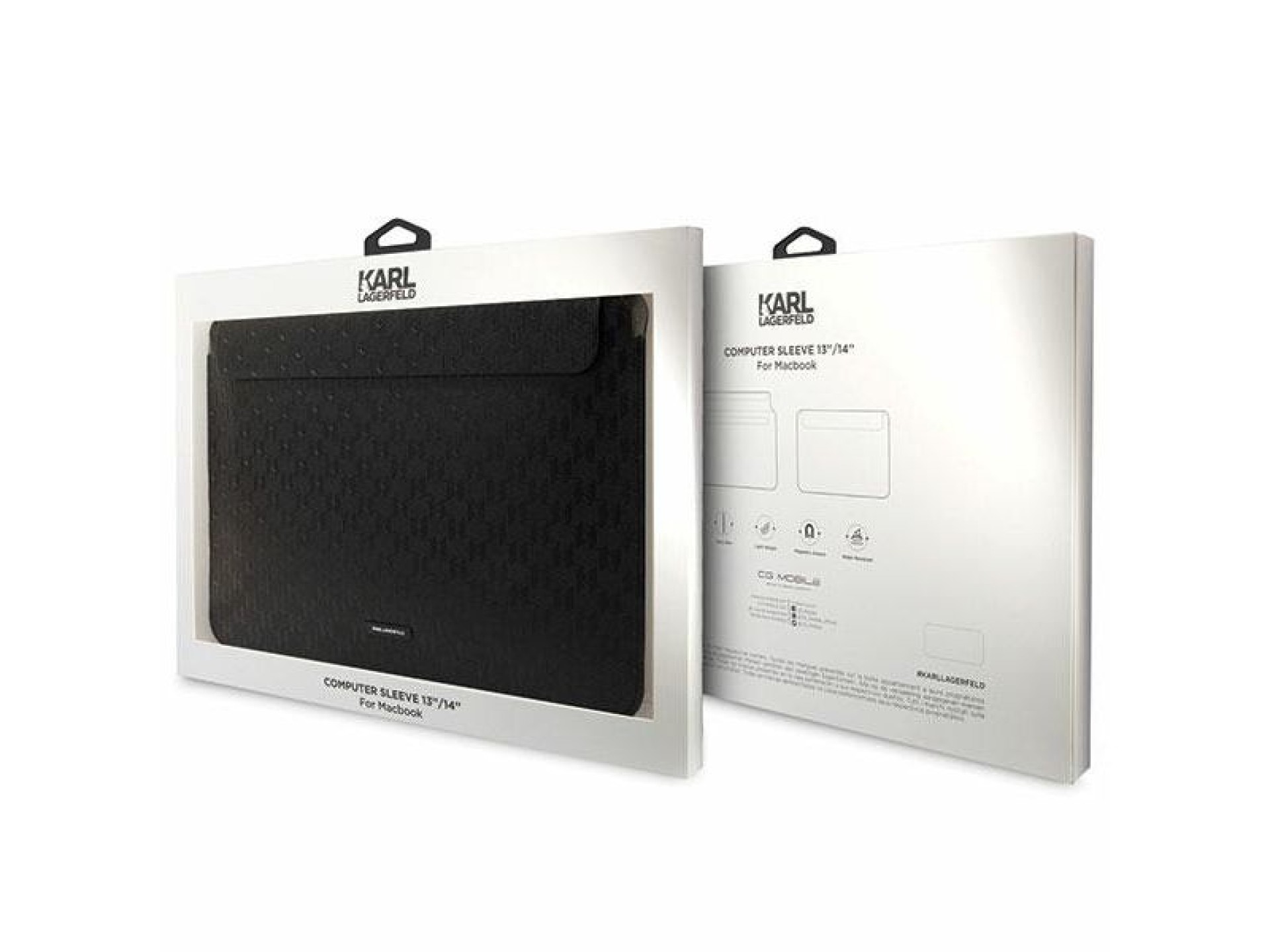 Capa Karl Lagerfeld Saffiano Plaque para laptop de 14