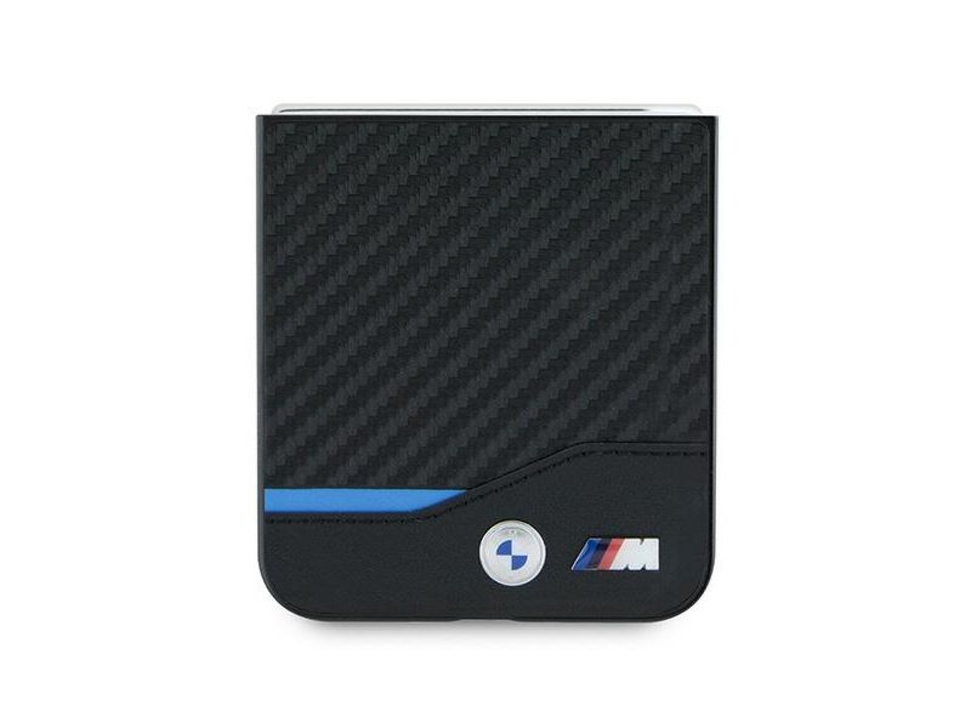 Capa BMW Carbon Blue Line para Samsung Galaxy Z Flip 6 - Preta