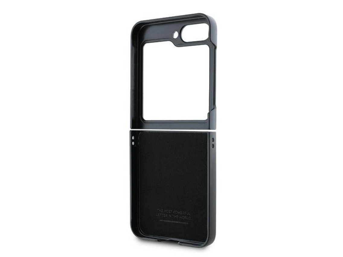 Capa BMW Carbon Blue Line para Samsung Galaxy Z Flip 6 - Preta