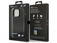 BMW Leather Carbon Case for iPhone 13 Pro / 13 - Black BMW Leather Carbon Case for iPhone 13 Pro / 1
