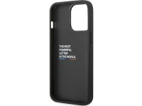 Capa de couro e fibra de carbono BMW para iPhone 13 Pro Max - Preta Capa de couro e fibra de carbono BMW para iPhone 13 Pro Max - Preta
