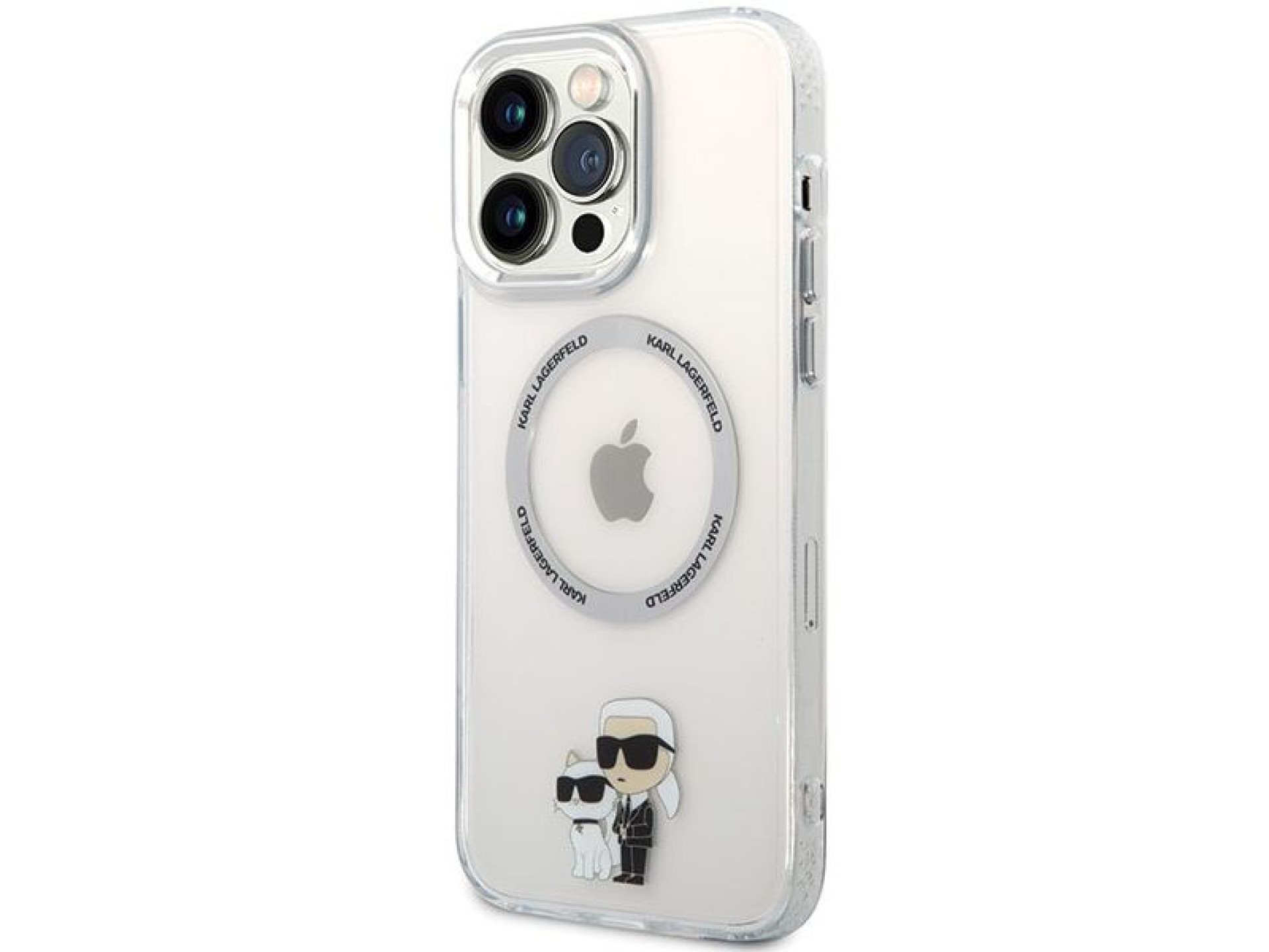 Capa rígida transparente Karl Lagerfeld KKLHMP13XHNKCIT para iPhone 13 Pro Max de 6,7 polegadas com