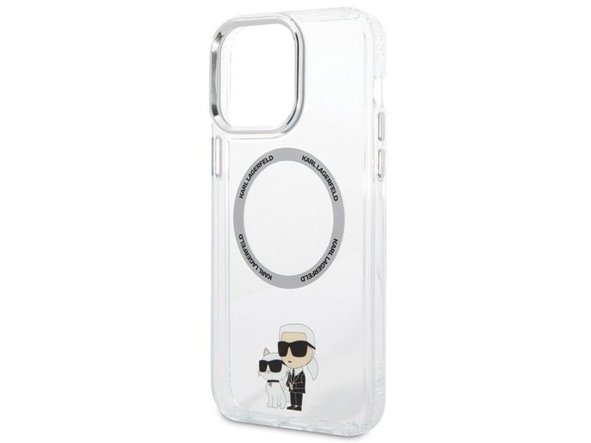 Capa rígida transparente Karl Lagerfeld KKLHMP13XHNKCIT para iPhone 13 Pro Max de 6,7 polegadas com