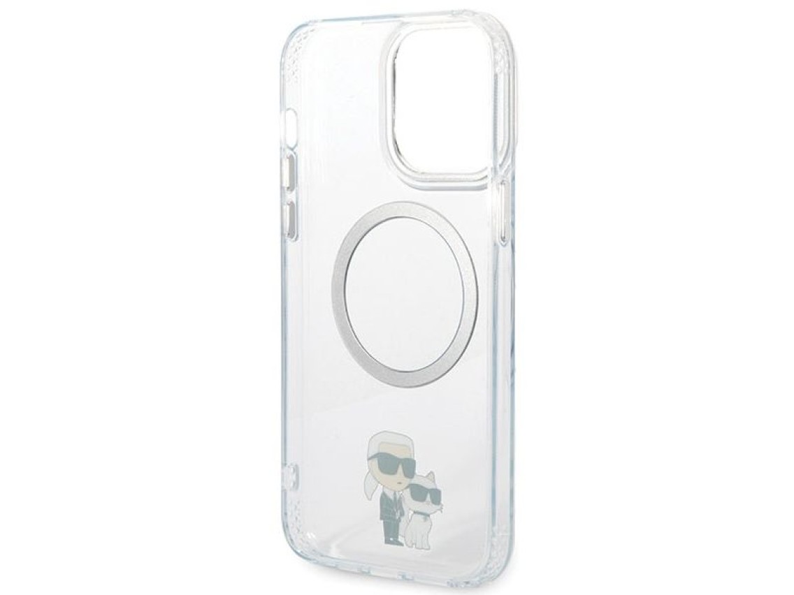 Capa rígida transparente Karl Lagerfeld KKLHMP13XHNKCIT para iPhone 13 Pro Max de 6,7 polegadas com