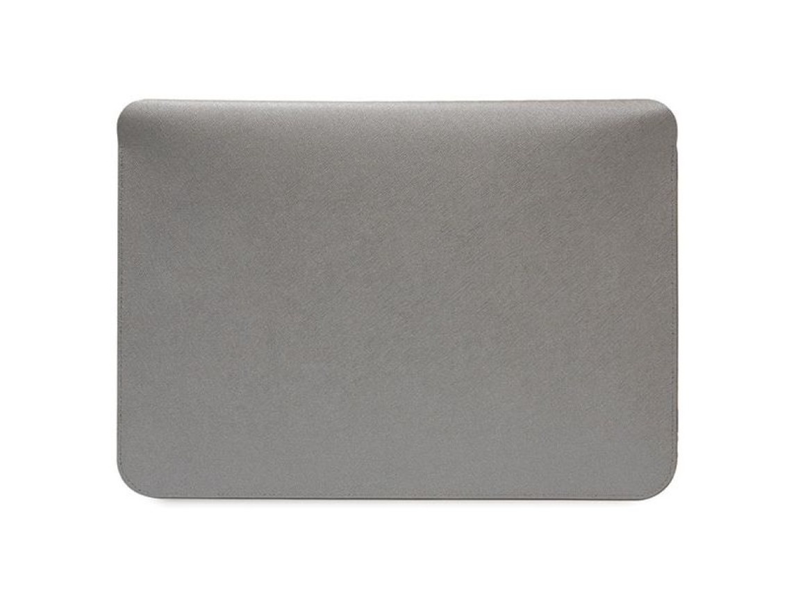 Capa Karl Lagerfeld Saffiano Karl&Choupette para laptop de 16" - prata