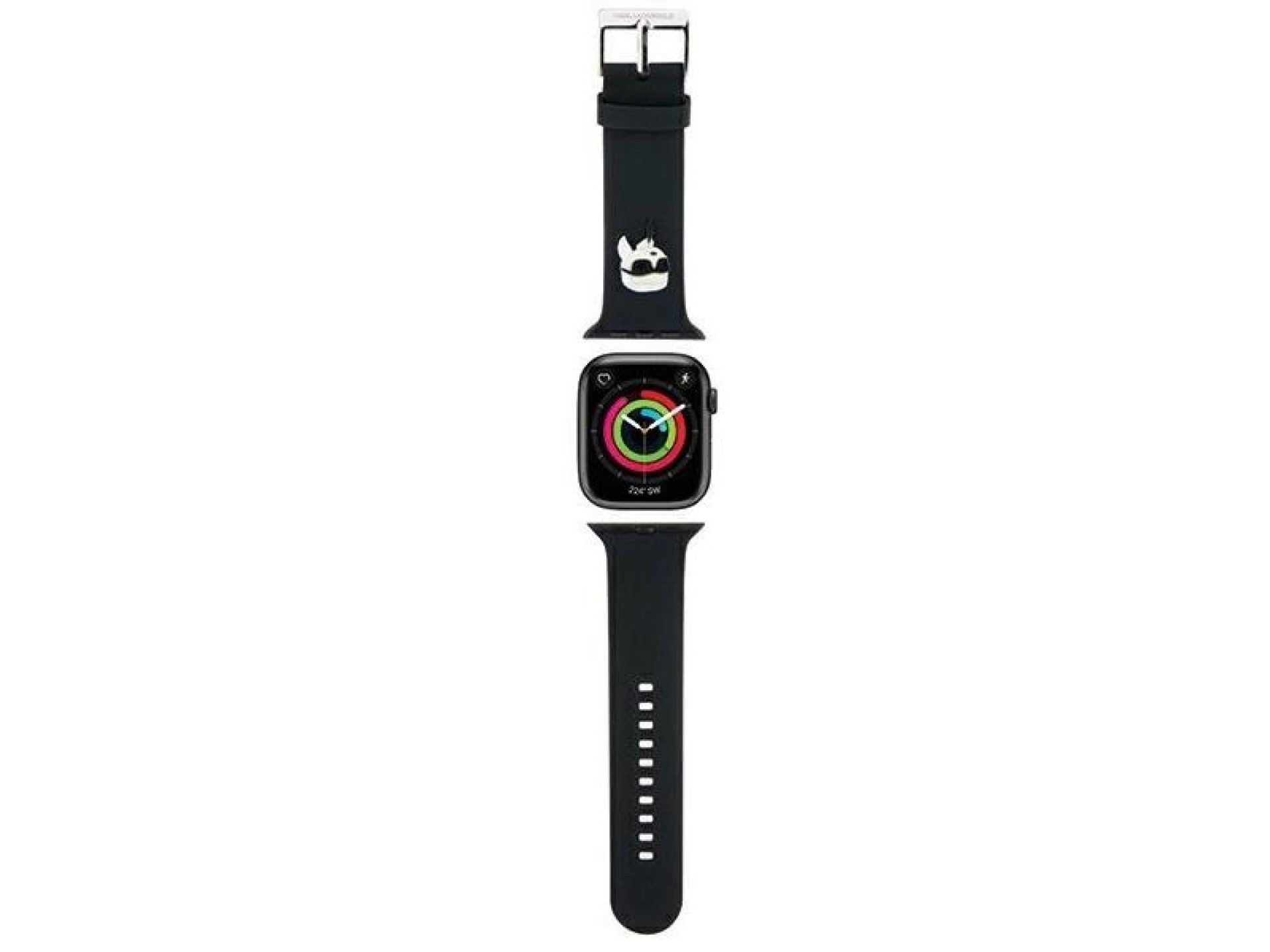 Pulseira Karl Lagerfeld 3D em borracha com a cabeça do Karl Lagerfeld para Apple Watch 38/40/41mm -