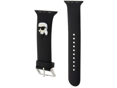 Correa Karl Lagerfeld 3D de goma con forma de cabeza de Karl para Apple Watch de 38/40/41 mm - negra Correa Karl Lagerfeld 3D de goma con forma de cabeza de Karl para Apple Watch de 38/40/41 mm - negra