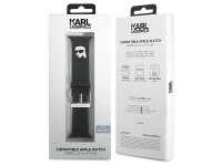 Pulseira Karl Lagerfeld 3D em borracha com a cabeça do Karl Lagerfeld para Apple Watch 38/40/41mm - Pulseira Karl Lagerfeld 3D em borracha com a cabeça do Karl Lagerfeld para Apple Watch 38/40/41mm -