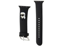 Pulseira Karl Lagerfeld 3D em borracha com a cabeça do Karl Lagerfeld para Apple Watch 42/44/45/49mm Pulseira Karl Lagerfeld 3D em borracha com a cabeça do Karl Lagerfeld para Apple Watch 42/44/45/49mm