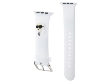 Karl Lagerfeld 3D Rubber Karl Head strap for Apple Watch 38/40/41mm - white Karl Lagerfeld 3D Rubber Karl Head strap for Apple Watch 38/40/41mm - white