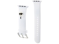 Karl Lagerfeld 3D Rubber Karl Head strap for Apple Watch 42/44/45/49mm - white Karl Lagerfeld 3D Rubber Karl Head strap for Apple Watch 42/44/45/49mm - white