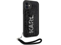 Karl Lagerfeld KLHCN61PSQRKS iPhone 11 / Xr 6.1" silver/silver hardcase Sequins Cord Karl Lagerfeld KLHCN61PSQRKS iPhone 11 / Xr 6.1" silver/silver hardcase Sequins Cord