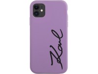 Karl Lagerfeld KLHCN61SKSVGU iPhone 11 / Xr 6.1" purple/purple hardcase Silicone Signature Karl Lagerfeld KLHCN61SKSVGU iPhone 11 / Xr 6.1" purple/purple hardcase Silicone Signature
