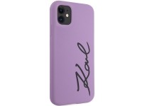 Karl Lagerfeld KLHCN61SKSVGU iPhone 11 / Xr 6.1" purple/purple hardcase Silicone Signature Karl Lagerfeld KLHCN61SKSVGU iPhone 11 / Xr 6.1" purple/purple hardcase Silicone Signature