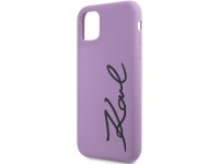 Karl Lagerfeld KLHCN61SKSVGU iPhone 11 / Xr 6.1" purple/purple hardcase Silicone Signature Karl Lagerfeld KLHCN61SKSVGU iPhone 11 / Xr 6.1" purple/purple hardcase Silicone Signature