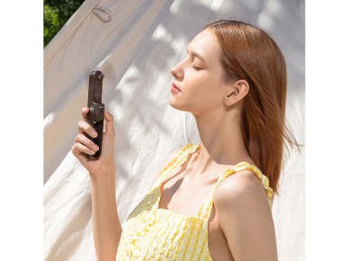 Ventilador port�til Jisulife Life8 con USB, funci�n de bater�a externa de 2000 mAh y linterna - Marr