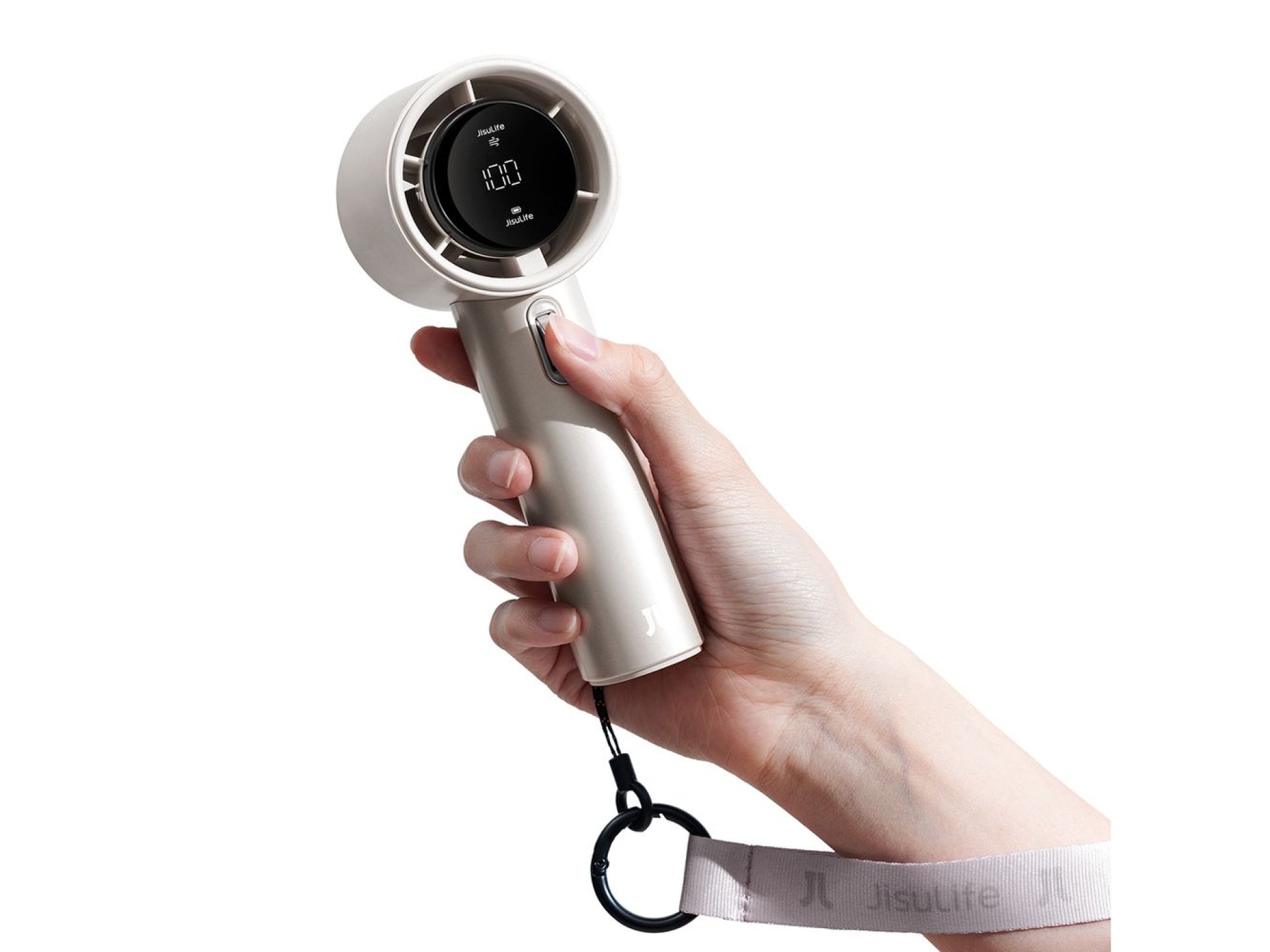 Jisulife Handheld Fan Pro1 S 5000mAh FA53PRO Mini Blower Portable USB Metal Fan - Light Brown