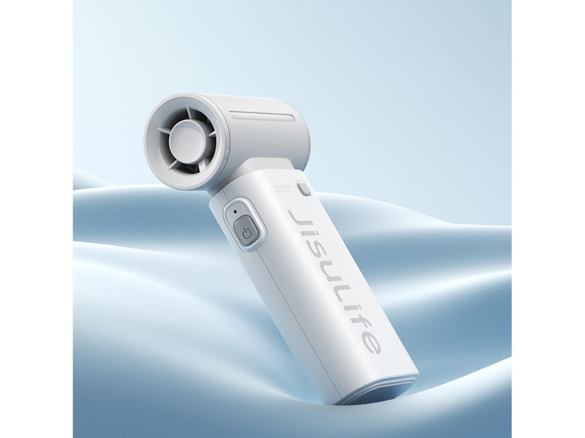 Ventilador portátil Jisulife Life9 de 3600 mAh, mini ventilador USB - Gris