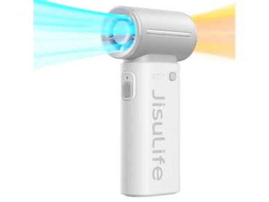 Ventilador port�til Jisulife Life9 de 5000 mAh, mini ventilador USB - Gris