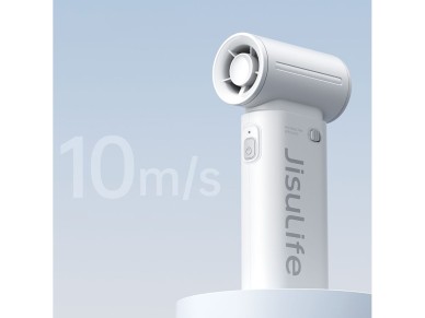 Ventilador port�til Jisulife Life9 de 3600 mAh, mini ventilador USB - Gris