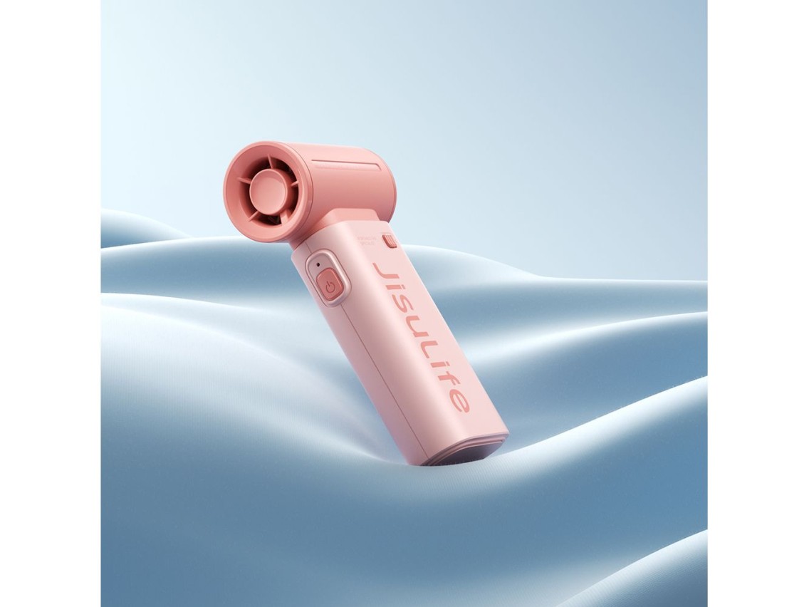 Ventilador portátil Jisulife Life9 5000mAh mini soprador USB - Rosa
