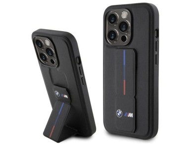 BMW Grip Hot Stamp case for iPhone 15 Pro - black BMW Grip Hot Stamp case for iPhone 15 Pro - black