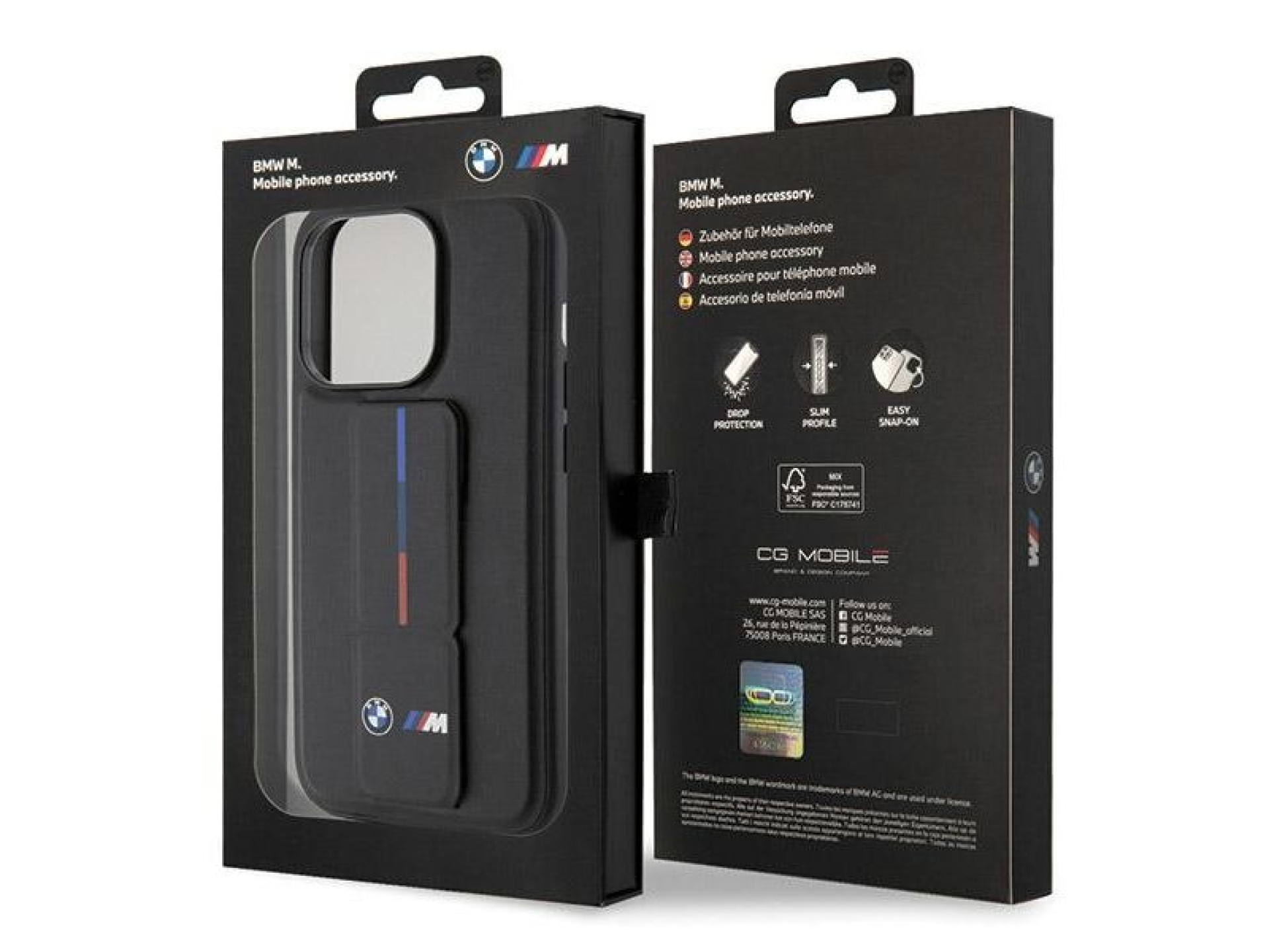 BMW Grip Hot Stamp case for iPhone 15 Pro - black