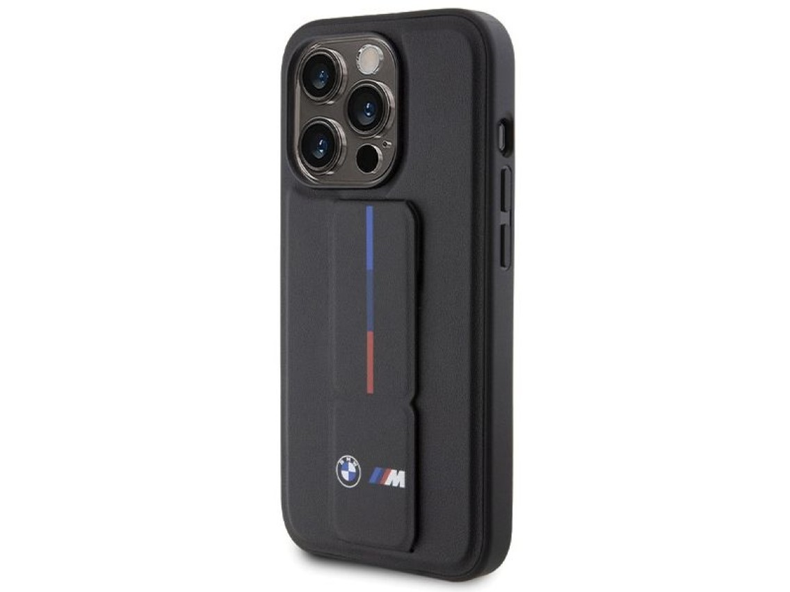 Capa BMW Grip Hot Stamp para iPhone 15 Pro Max - preta