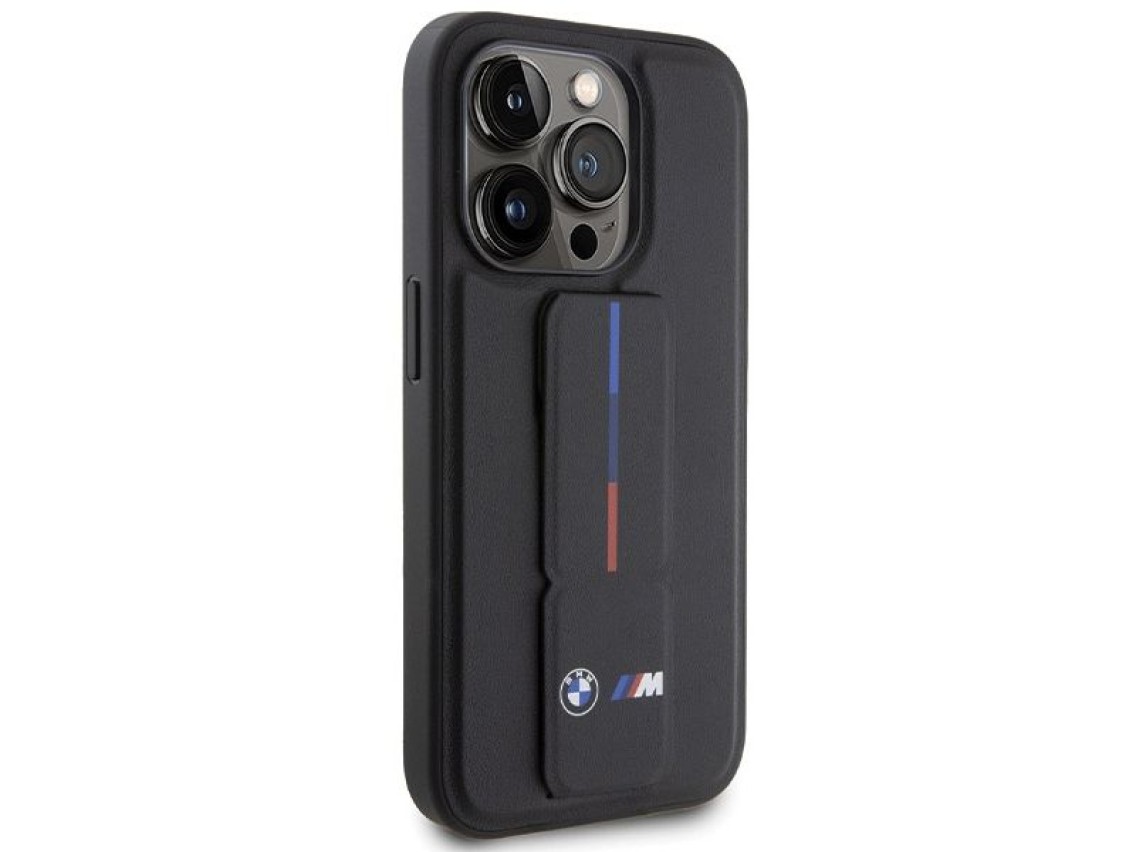 Capa BMW Grip Hot Stamp para iPhone 15 Pro Max - preta