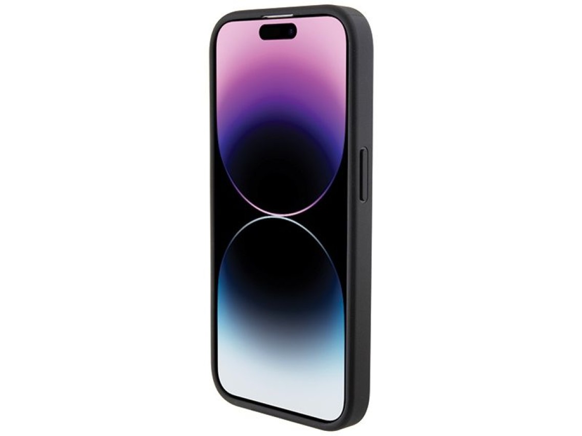 BMW Leather Blue Dots iPhone 15 Pro Max Case - Black
