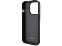 Capa BMW em couro acolchoado para iPhone 15 Pro Max - preta Capa BMW em couro acolchoado para iPhone 15 Pro Max - preta