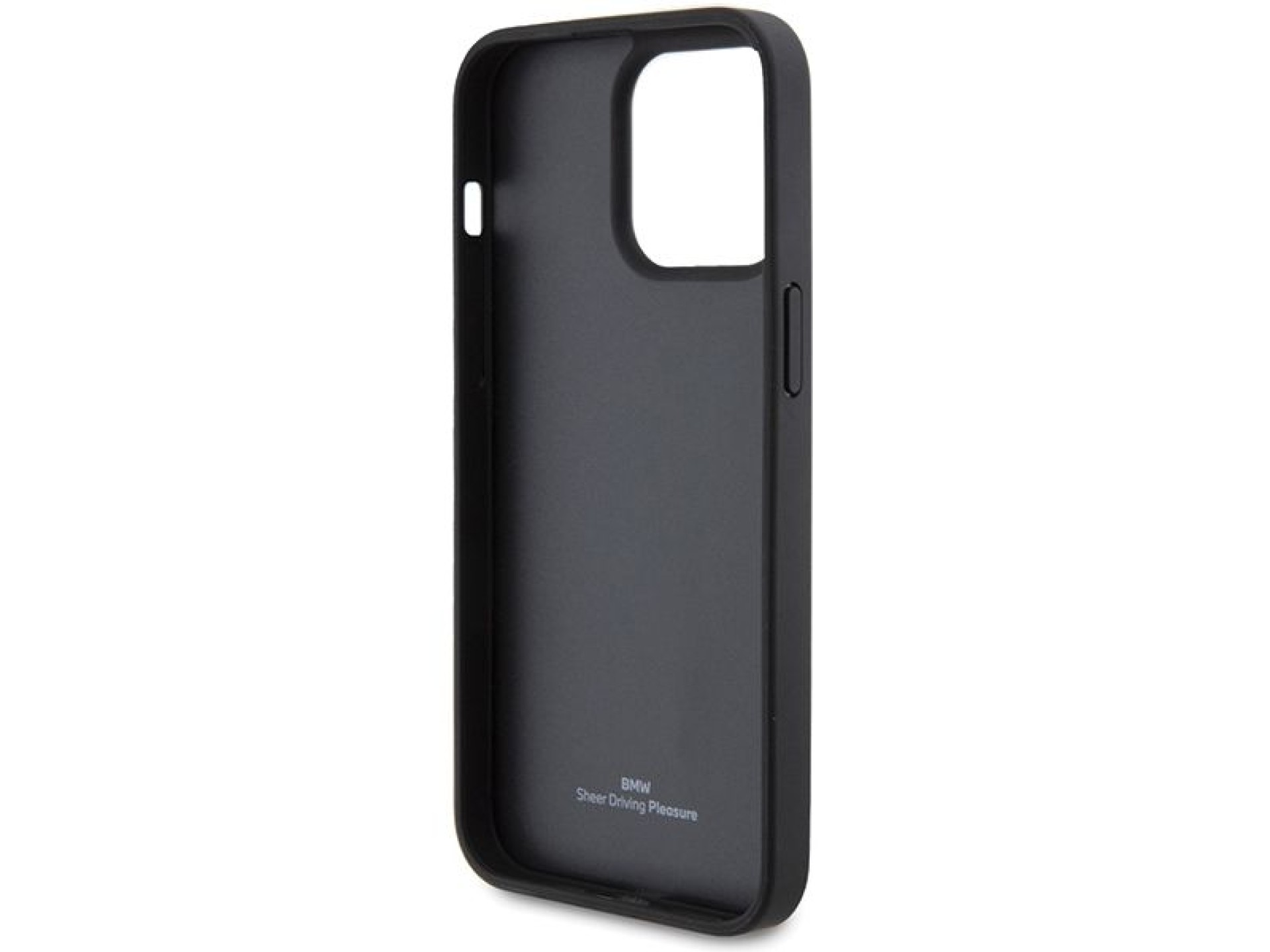 BMW Leather Diamond Pattern case for iPhone 15 Pro Max - black