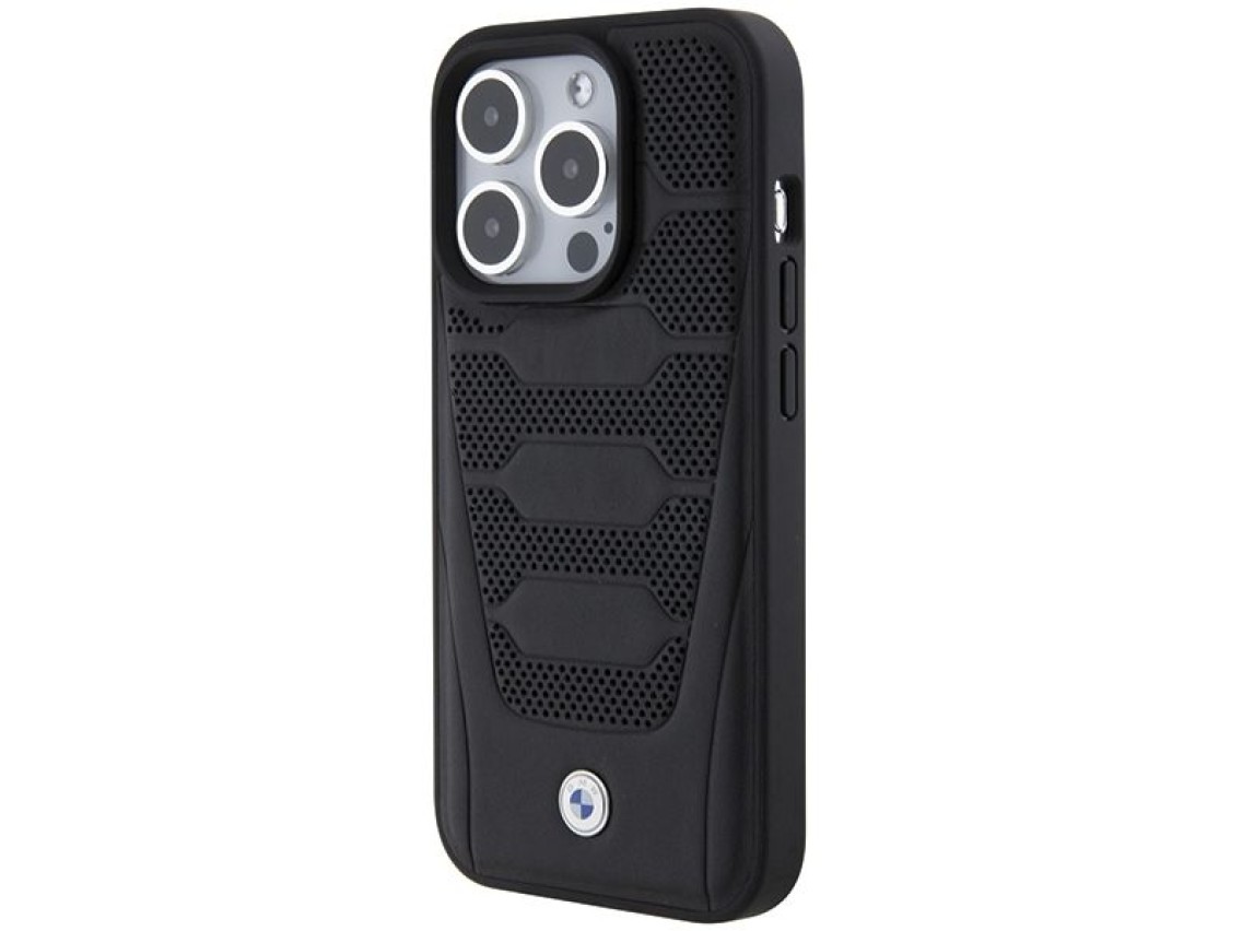 BMW Leather Seats Pattern case for iPhone 15 Pro Max - black