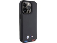 BMW BMHCP15L22PTDK iPhone 15 Pro 6.1" negro/negro Cuero estampado tricolor BMW BMHCP15L22PTDK iPhone 15 Pro 6.1" negro/negro Cuero estampado tricolor
