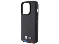 BMW BMHCP15L22PTDK iPhone 15 Pro 6.1" negro/negro Cuero estampado tricolor BMW BMHCP15L22PTDK iPhone 15 Pro 6.1" negro/negro Cuero estampado tricolor
