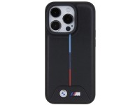 Capa BMW Quilted Tricolor para iPhone 15 Pro - Preta Capa BMW Quilted Tricolor para iPhone 15 Pro - Preta