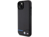 Funda BMW de cuero y carbono para iPhone 15 Plus - negra Funda BMW de cuero y carbono para iPhone 15 Plus - negra