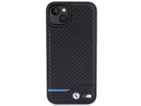 Funda BMW de cuero y carbono para iPhone 15 Plus - negra Funda BMW de cuero y carbono para iPhone 15 Plus - negra