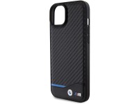 Funda BMW de cuero y carbono para iPhone 15 Plus - negra Funda BMW de cuero y carbono para iPhone 15 Plus - negra