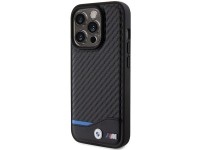 BMW Leather Carbon case for iPhone 15 Pro - black