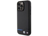 BMW Leather Carbon case for iPhone 15 Pro Max - black BMW Leather Carbon case for iPhone 15 Pro Max - black