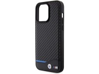 BMW Leather Carbon case for iPhone 15 Pro Max - black BMW Leather Carbon case for iPhone 15 Pro Max - black