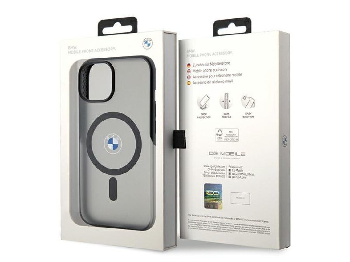 BMW IML Signature MagSafe case for iPhone 15 Plus / 14 Plus - black