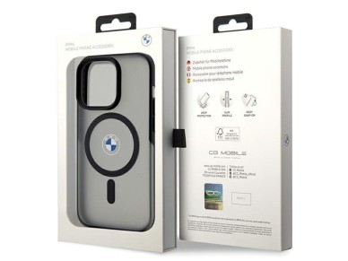 BMW IML Signature MagSafe Case for iPhone 15 Pro - Black BMW IML Signature MagSafe Case for iPhone 15 Pro - Black