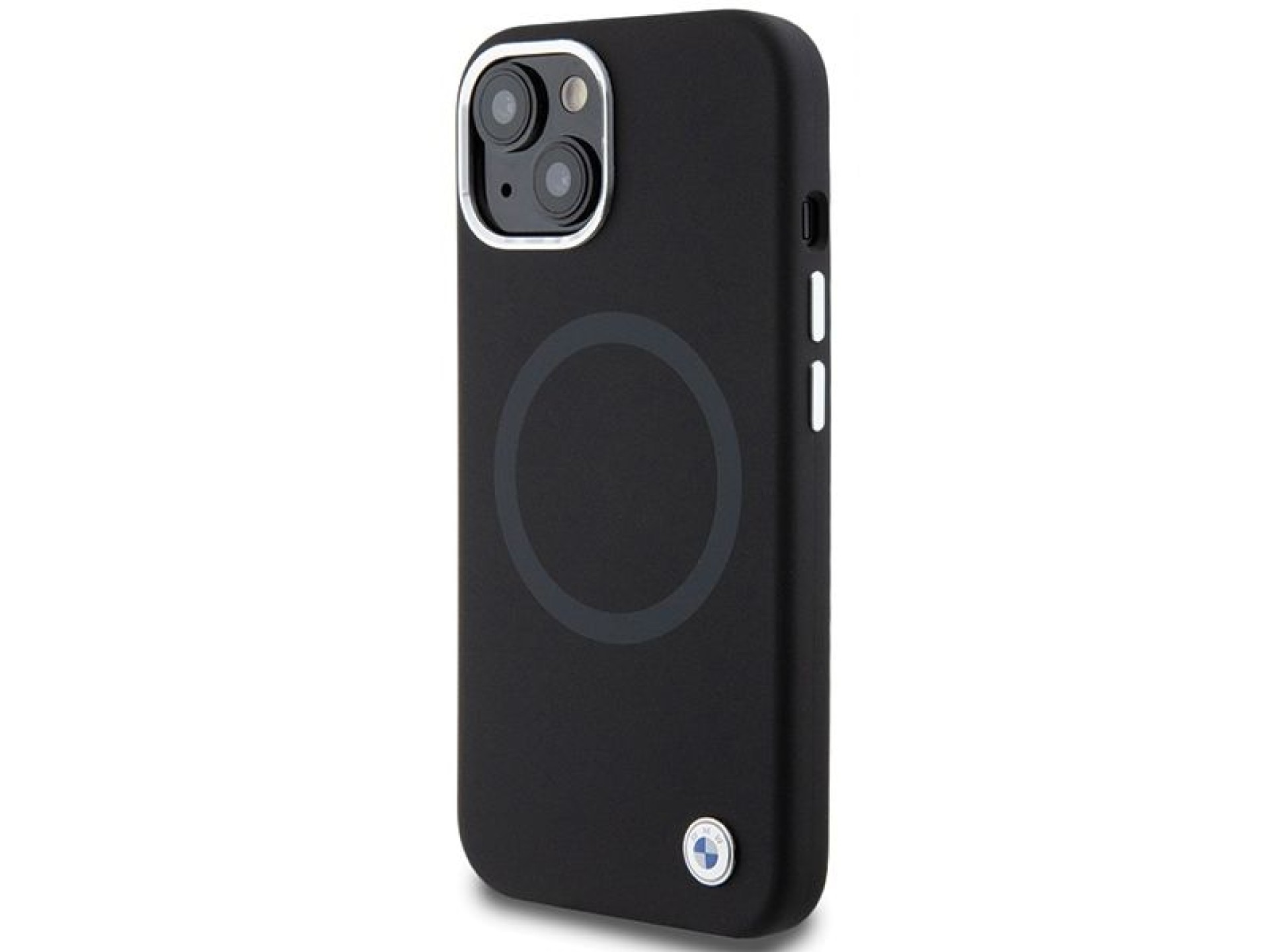 BMW Signature Liquid Silicone MagSafe case for iPhone 15 - black