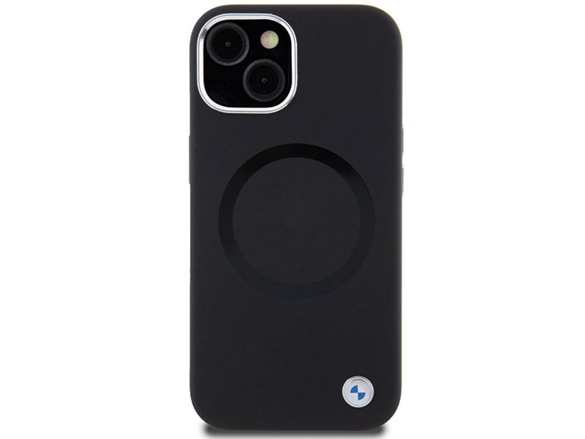 BMW Signature Liquid Silicone MagSafe case for iPhone 15 - black