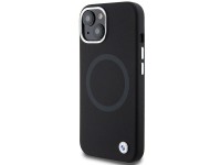 Funda BMW Signature de silicona líquida MagSafe para iPhone 15 Plus - negra Funda BMW Signature de silicona líquida MagSafe para iPhone 15 Plus - negra