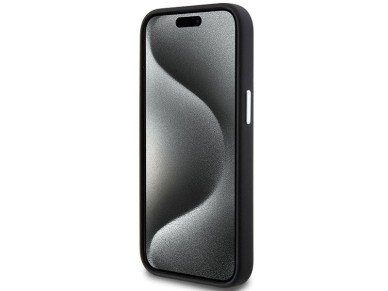 Funda BMW Signature de silicona líquida MagSafe para iPhone 15 Plus - negra Funda BMW Signature de silicona líquida MagSafe para iPhone 15 Plus - negra