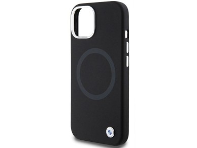 Funda BMW Signature de silicona líquida MagSafe para iPhone 15 Plus - negra Funda BMW Signature de silicona líquida MagSafe para iPhone 15 Plus - negra